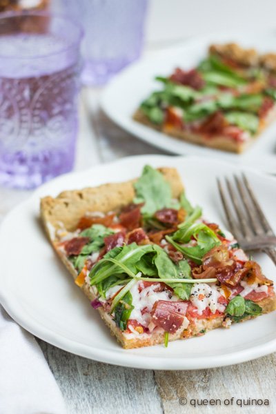 Gluten-Free Multigrain Pizza via @alyssarimmer | #glutenfree #multigrain #starchfree Gluten-Free Multigrain Pizza via @alyssarimmer | #glutenfree #multigrain #starchfree