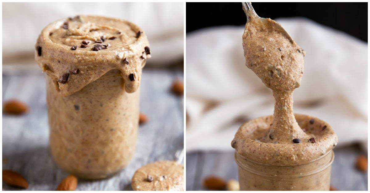 Homemade Cacao Nib Almond Cashew Butter