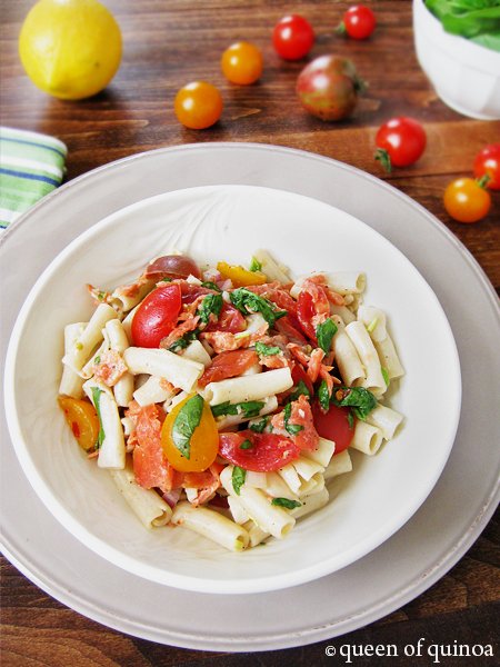 Smoked Salmon Pasta Salad | Gluten-Free | Queen of Quinoa Smoked Salmon Pasta Salad | Gluten-Free | Queen of Quinoa